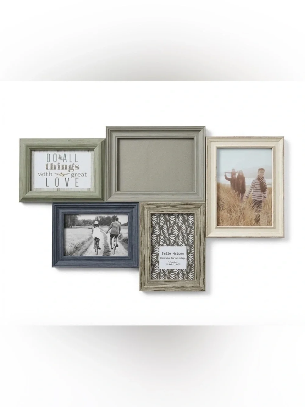 🏡Multi-Frame Wall Collage in Gray and Cream NWOT
